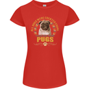 A Pug Dog Womens Petite Cut T-Shirt Red