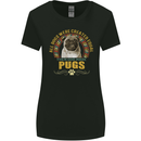 A Pug Dog Womens Wider Cut T-Shirt Black