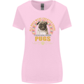 A Pug Dog Womens Wider Cut T-Shirt Light Pink