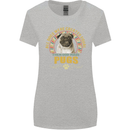 A Pug Dog Womens Wider Cut T-Shirt Sports Grey