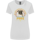A Pug Dog Womens Wider Cut T-Shirt White