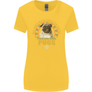 A Pug Dog Womens Wider Cut T-Shirt Yellow