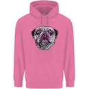 A Pug Face Dog Childrens Kids Hoodie Azalea