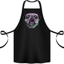 A Pug Face Dog Cotton Apron 100% Organic Black
