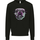 A Pug Face Dog Mens Sweatshirt Jumper Black