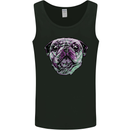 A Pug Face Dog Mens Vest Tank Top Black