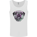 A Pug Face Dog Mens Vest Tank Top White