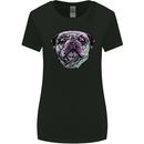 A Pug Face Dog Womens Wider Cut T-Shirt Black