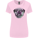 A Pug Face Dog Womens Wider Cut T-Shirt Light Pink