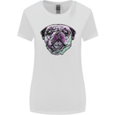 A Pug Face Dog Womens Wider Cut T-Shirt White