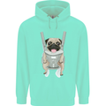 A Pug in a Baby Harness Funny Dog Childrens Kids Hoodie Peppermint