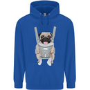 A Pug in a Baby Harness Funny Dog Childrens Kids Hoodie Royal Blue