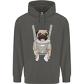 A Pug in a Baby Harness Funny Dog Childrens Kids Hoodie Storm Grey