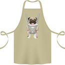 A Pug in a Baby Harness Funny Dog Cotton Apron 100% Organic Khaki