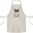 A Pug in a Baby Harness Funny Dog Cotton Apron 100% Organic Natural