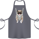 A Pug in a Baby Harness Funny Dog Cotton Apron 100% Organic Steel