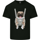 A Pug in a Baby Harness Funny Dog Kids T-Shirt Childrens Black