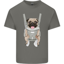 A Pug in a Baby Harness Funny Dog Kids T-Shirt Childrens Charcoal