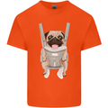 A Pug in a Baby Harness Funny Dog Kids T-Shirt Childrens Orange