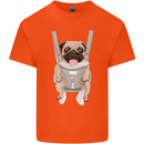 A Pug in a Baby Harness Funny Dog Kids T-Shirt Childrens Orange