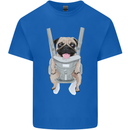 A Pug in a Baby Harness Funny Dog Kids T-Shirt Childrens Royal Blue