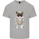 A Pug in a Baby Harness Funny Dog Kids T-Shirt Childrens Sports Grey