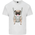 A Pug in a Baby Harness Funny Dog Kids T-Shirt Childrens White
