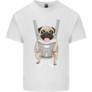 A Pug in a Baby Harness Funny Dog Kids T-Shirt Childrens White