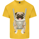 A Pug in a Baby Harness Funny Dog Kids T-Shirt Childrens Yellow