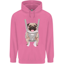 A Pug in a Baby Harness Funny Dog Mens 80% Cotton Hoodie Azelea