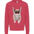 A Pug in a Baby Harness Funny Dog Mens Sweatshirt Jumper Heliconia