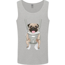 A Pug in a Baby Harness Funny Dog Mens Vest Tank Top Sports Grey