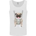 A Pug in a Baby Harness Funny Dog Mens Vest Tank Top White