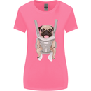 A Pug in a Baby Harness Funny Dog Womens Wider Cut T-Shirt Azalea