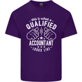 A Qualified Accountant Looks Like Mens Cotton T-Shirt Tee Top Purple
