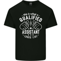 A Qualified Assistant Looks Like Mens Cotton T-Shirt Tee Top Black