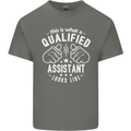 A Qualified Assistant Looks Like Mens Cotton T-Shirt Tee Top Charcoal