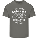 A Qualified Bricklayer Looks Like Mens Cotton T-Shirt Tee Top Charcoal