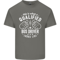 A Qualified Bus Driver Looks Like Mens Cotton T-Shirt Tee Top Charcoal