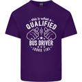 A Qualified Bus Driver Looks Like Mens Cotton T-Shirt Tee Top Purple