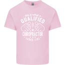 A Qualified Chiropractor Looks Like Mens Cotton T-Shirt Tee Top Light Pink