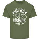 A Qualified Chiropractor Looks Like Mens Cotton T-Shirt Tee Top Military Green
