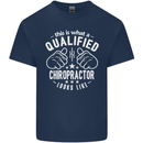 A Qualified Chiropractor Looks Like Mens Cotton T-Shirt Tee Top Navy Blue