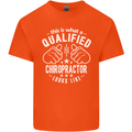 A Qualified Chiropractor Looks Like Mens Cotton T-Shirt Tee Top Orange