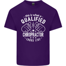 A Qualified Chiropractor Looks Like Mens Cotton T-Shirt Tee Top Purple