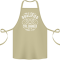 A Qualified Civil Engineer Looks Like Cotton Apron 100% Organic Khaki