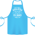 A Qualified Civil Engineer Looks Like Cotton Apron 100% Organic Turquoise