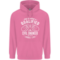 A Qualified Civil Engineer Looks Like Mens 80% Cotton Hoodie Azelea