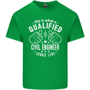 A Qualified Civil Engineer Looks Like Mens Cotton T-Shirt Tee Top Irish Green
