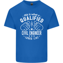 A Qualified Civil Engineer Looks Like Mens Cotton T-Shirt Tee Top Royal Blue